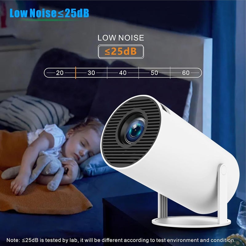 بروجيكتور ذكي محمول X10 بلس مع وحدة تحكم ألعاب أندرويد 11 بدقة 720p - Image 4